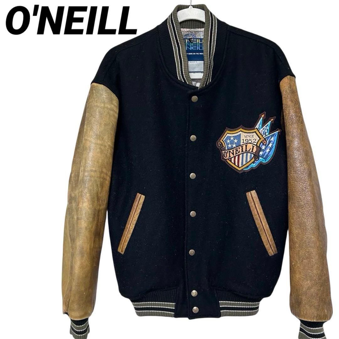 【専用】O'NEILL オニール【L】スタジャン バックロゴ レザー切替え 本革