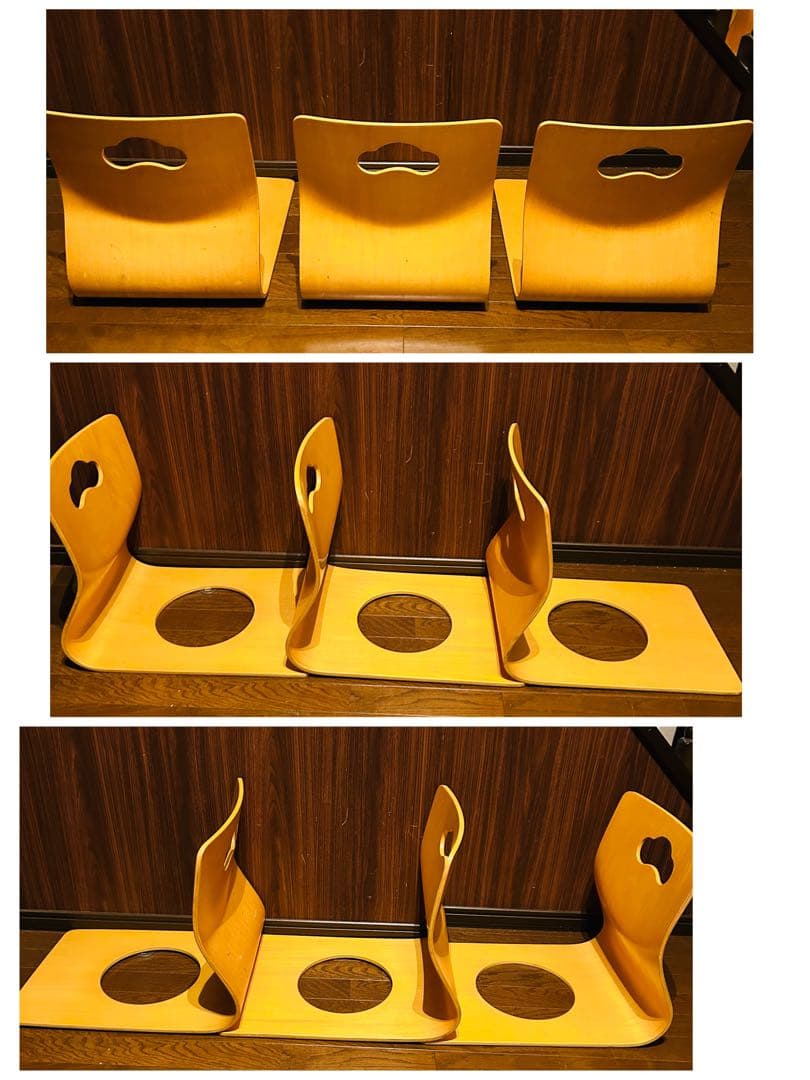 【良品】 曲げ椅子 10脚セット 木製 アンティーク