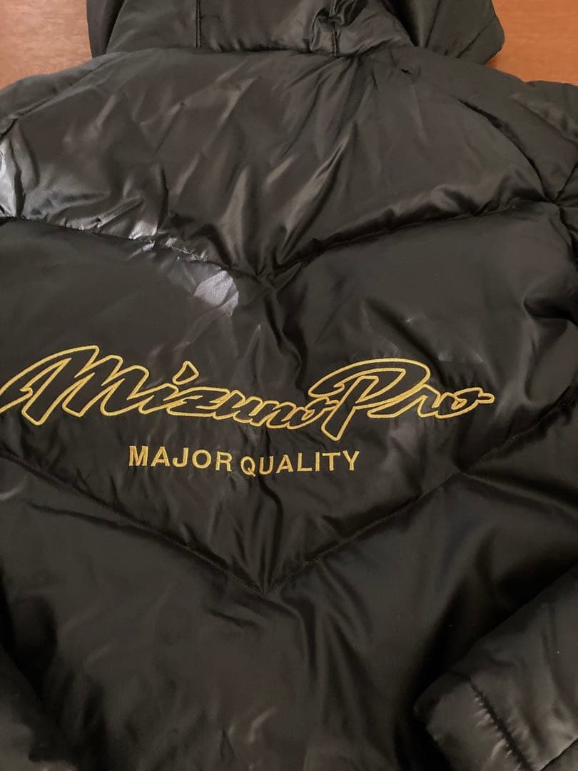 Mizuno Pro メジャークォリティ美品！ ダウンロングコート 黒　M