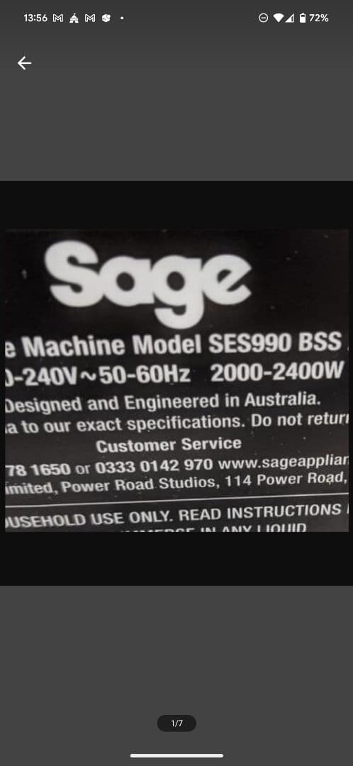 エスプレッソマシン　Sage breville oracle　変圧器セット