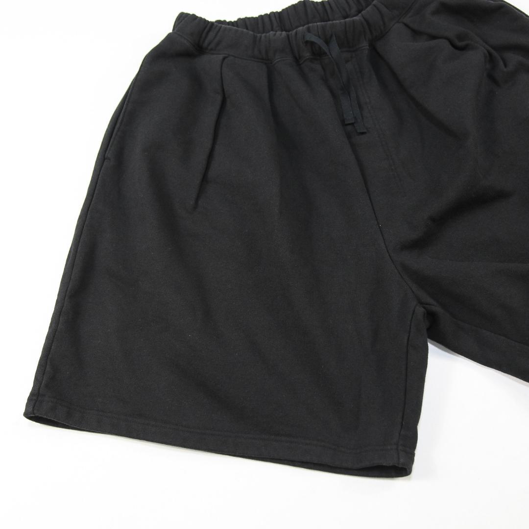 新品 ANCELLM 25SS TUCK SWEAT SHORTS 2 ブラック