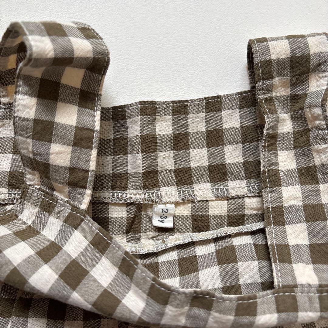 organic zoo ギンガム パンツ 1-2y ビスチェ 2-3y セット