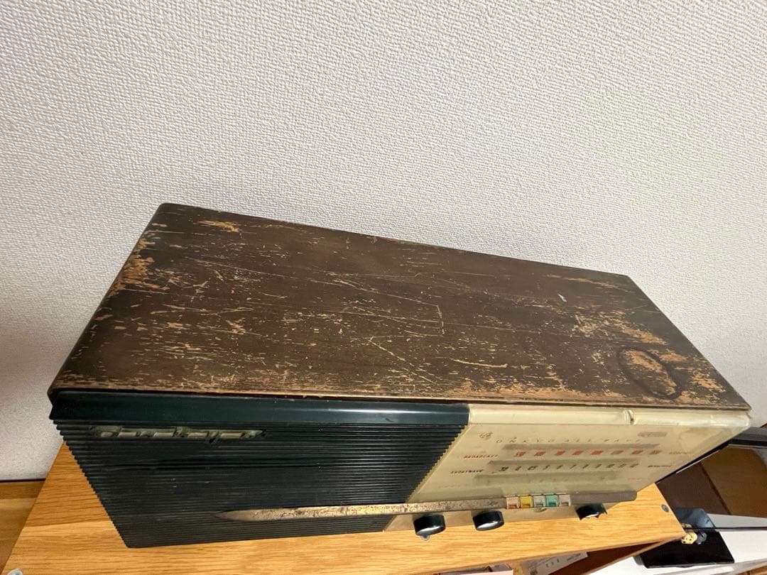 昭和レトロ アンティーク 木製 ONKYO 真空管ラジオ インテリア