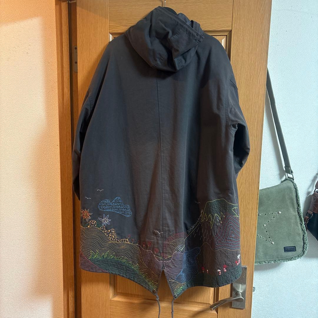 go slow caravan 刺繍モッズコート