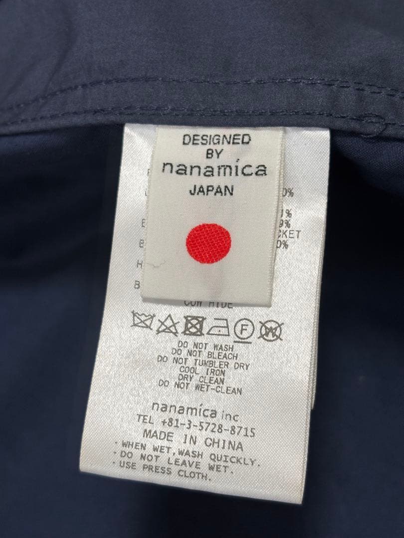 狢*様 nanamica ナナミカ モッズコート コットン ネイビー フード着脱