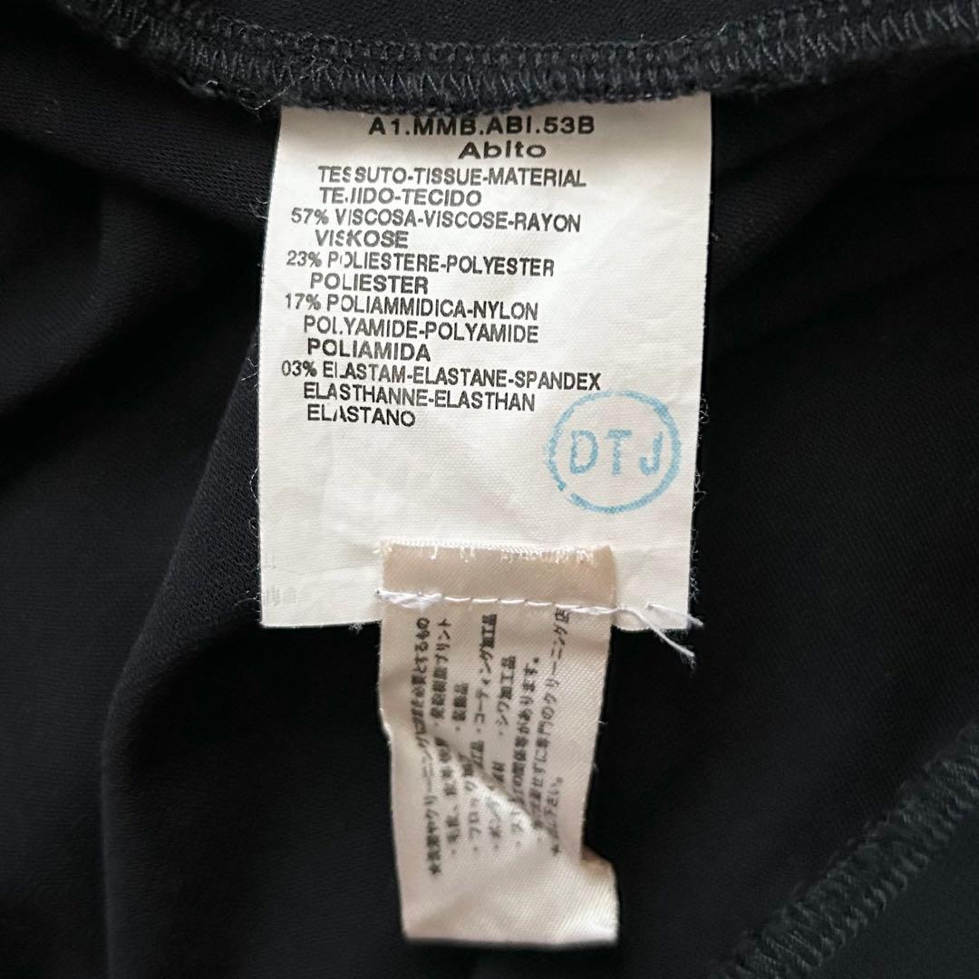 【りほ】マックスマーラ　大きいサイズ　ロングワンピース　カシュクール　黒