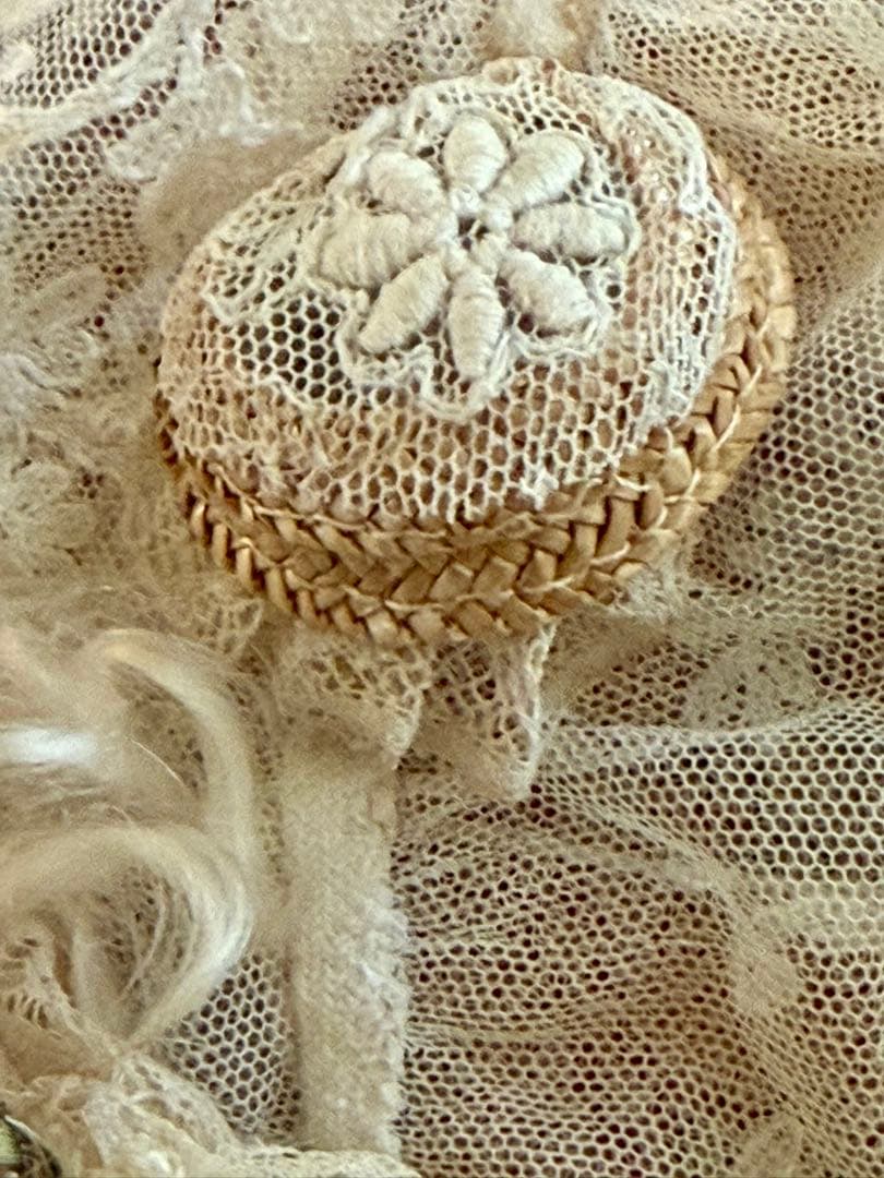 フランス　アンティーク　ユニフランスミニョネットドール1910年オリジナルドレス