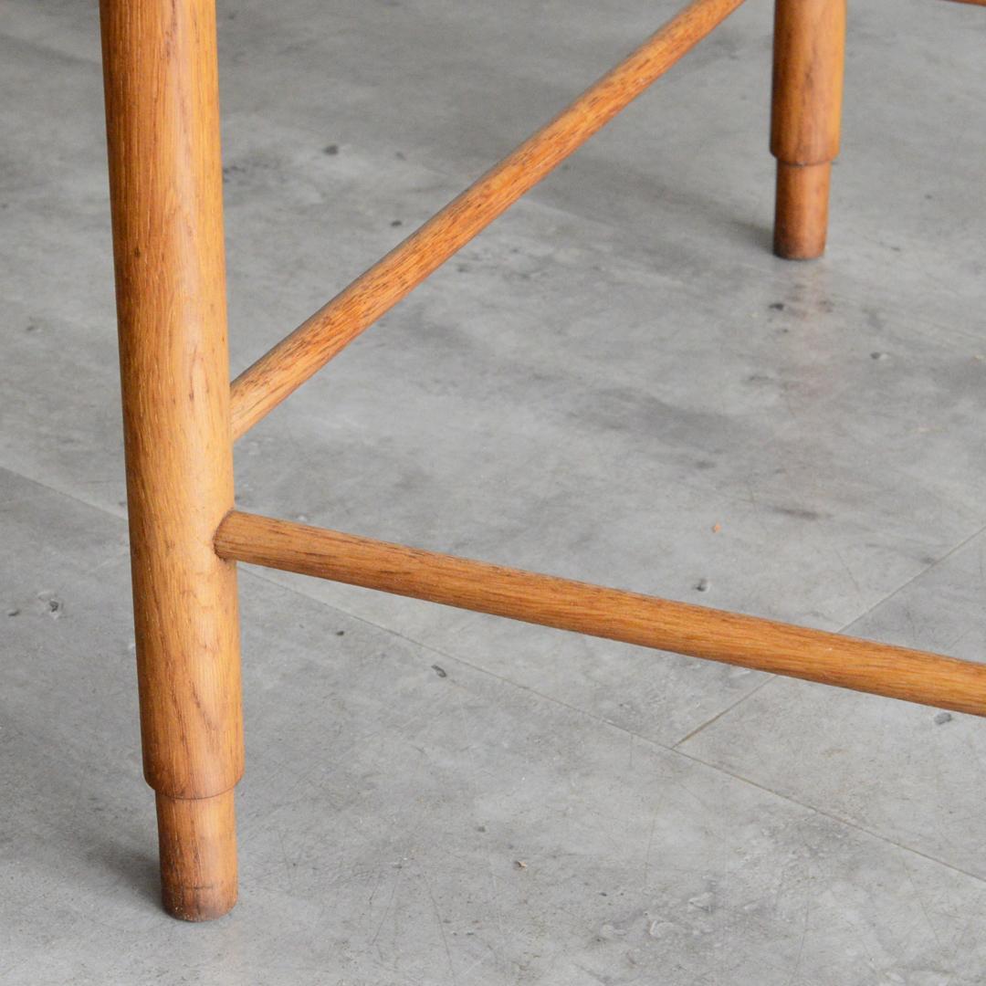 デンマーク 北欧ヴィンテージ タイルトップ サイドテーブル オーク 北欧家具