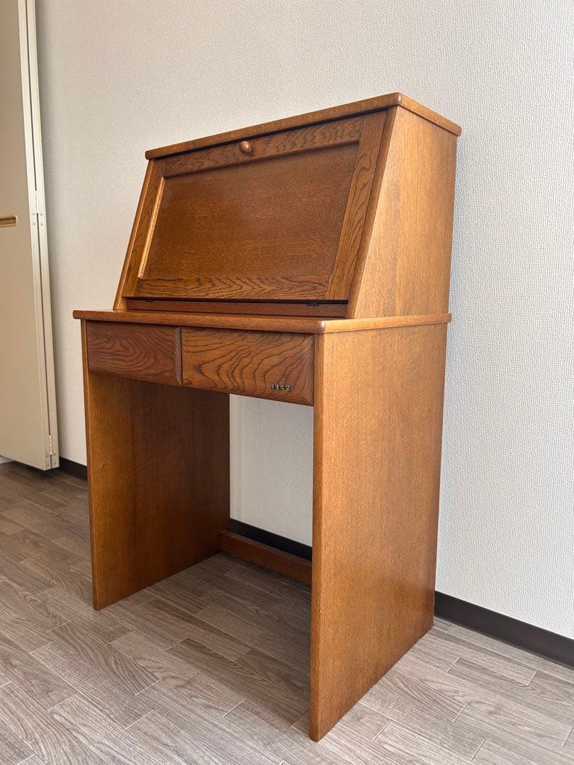 浜本工芸　木製コンパクトデスク 収納付き