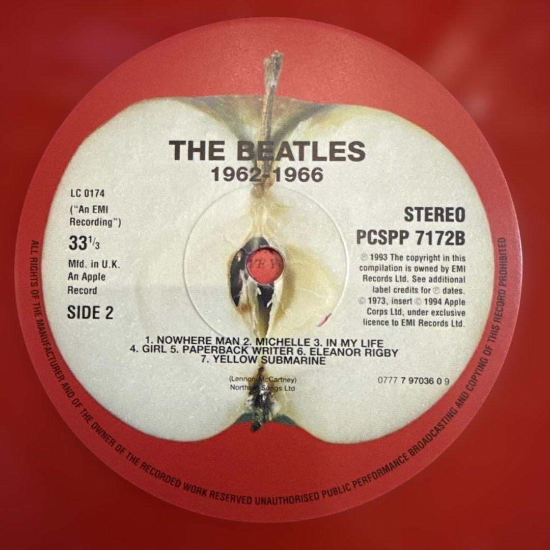 【LPレコード】ビートルズ 赤盤 青盤 限定盤