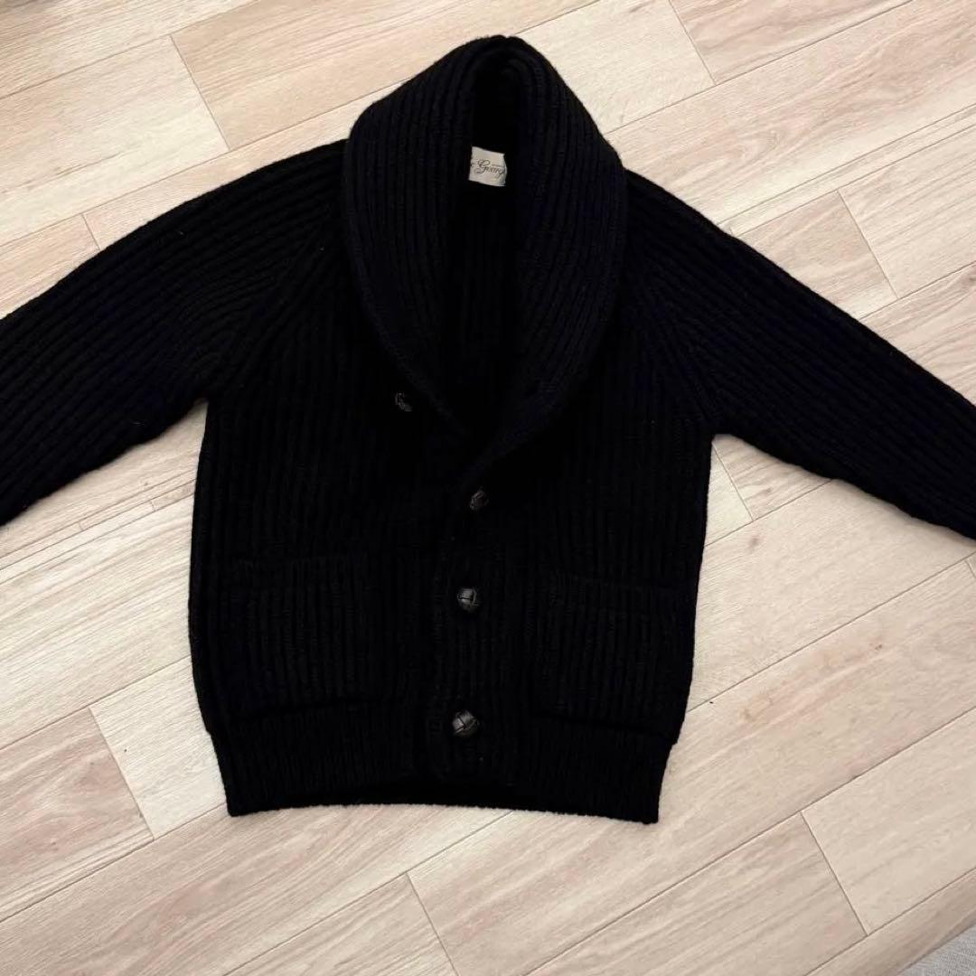 Mc e ショールカラーニットカーディガン