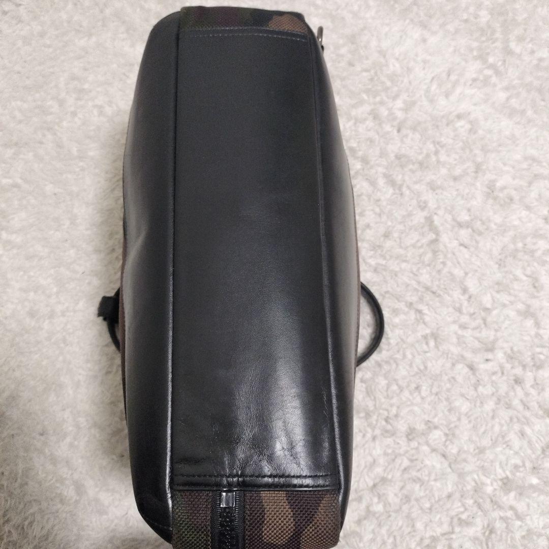 COACH ビジネスバッグ 3way 迷彩 キャンバス レザー 美品