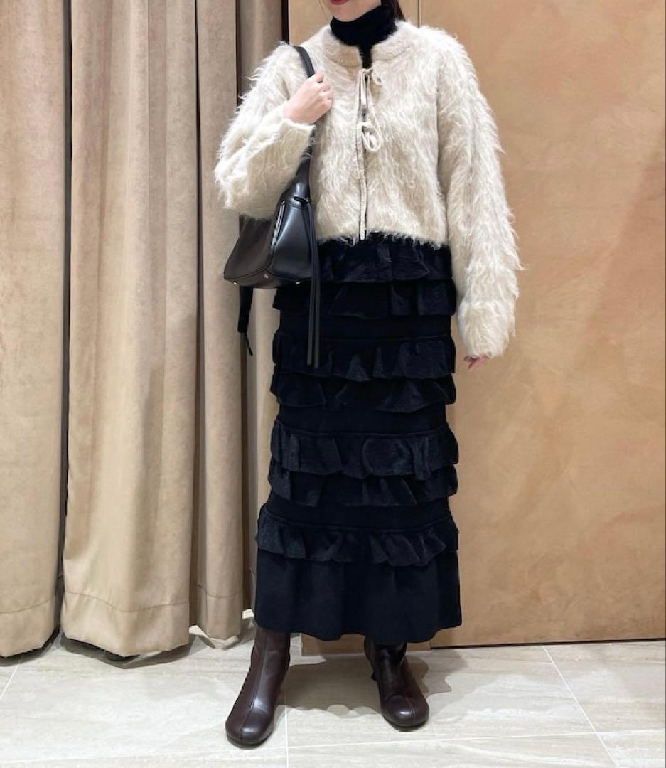 【美品 】ADAM ET ROPÉ アルパカフラッフィーカーディガン F