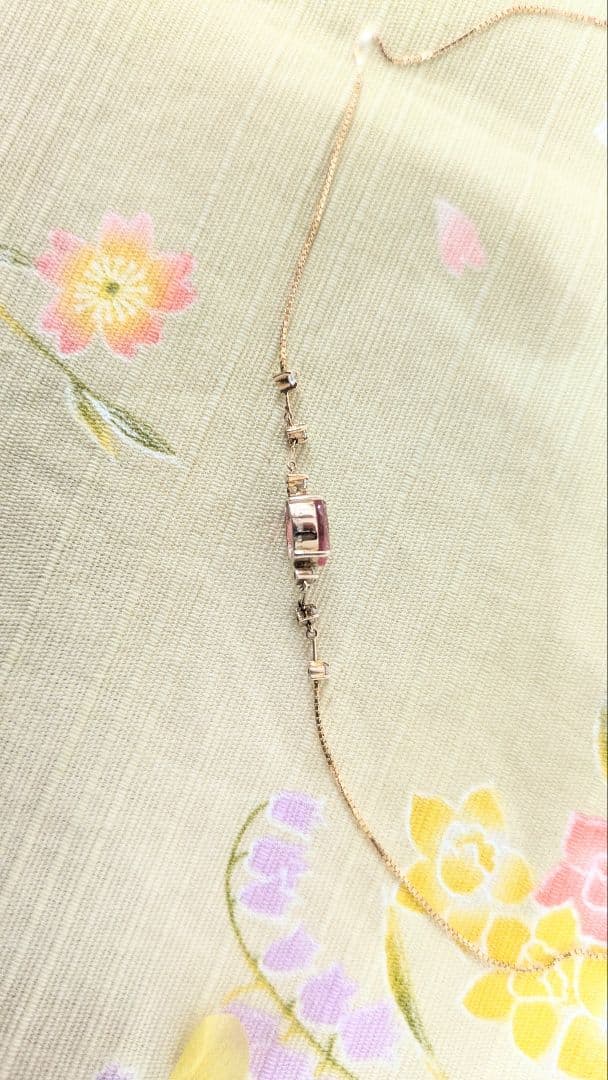 天然ロードクロサイト　 (インカローズ) オーバルミックス カット ネックレス