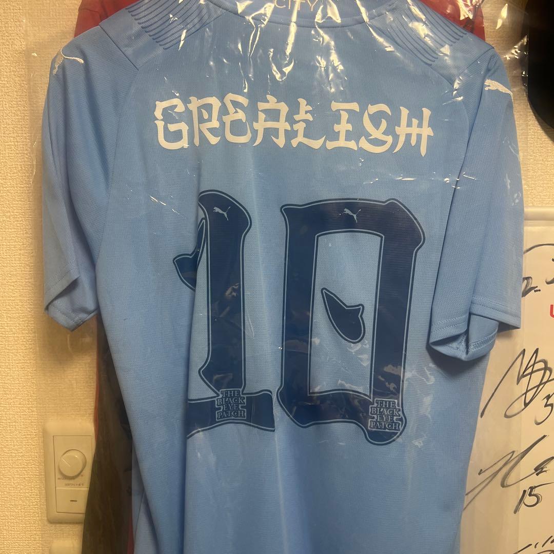 マンチェスター　シティ 23/24 ホームユニフォーム グリーリッシュ