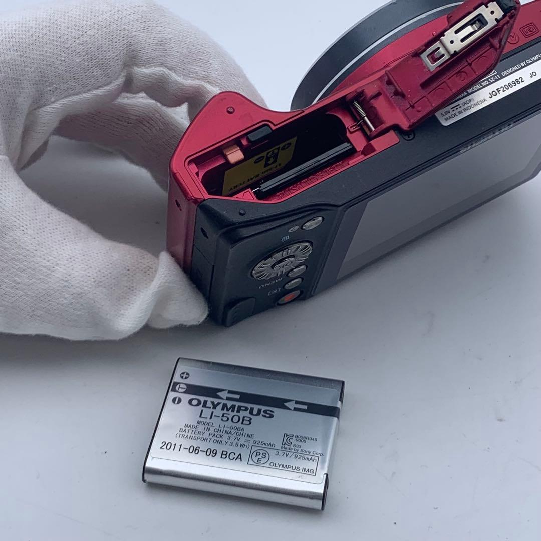 OLYMPUS オリンパス SZ-11 コンパクトデジタルカメラ レッド