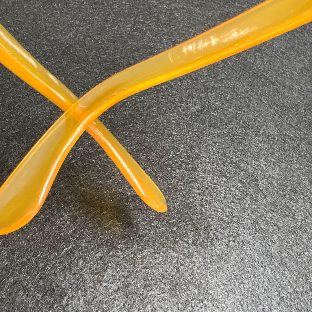 本白鼈甲　K18刻印金具厚手極上手眼鏡　ケース付　東Y7-1226☆1Fチヒオニ