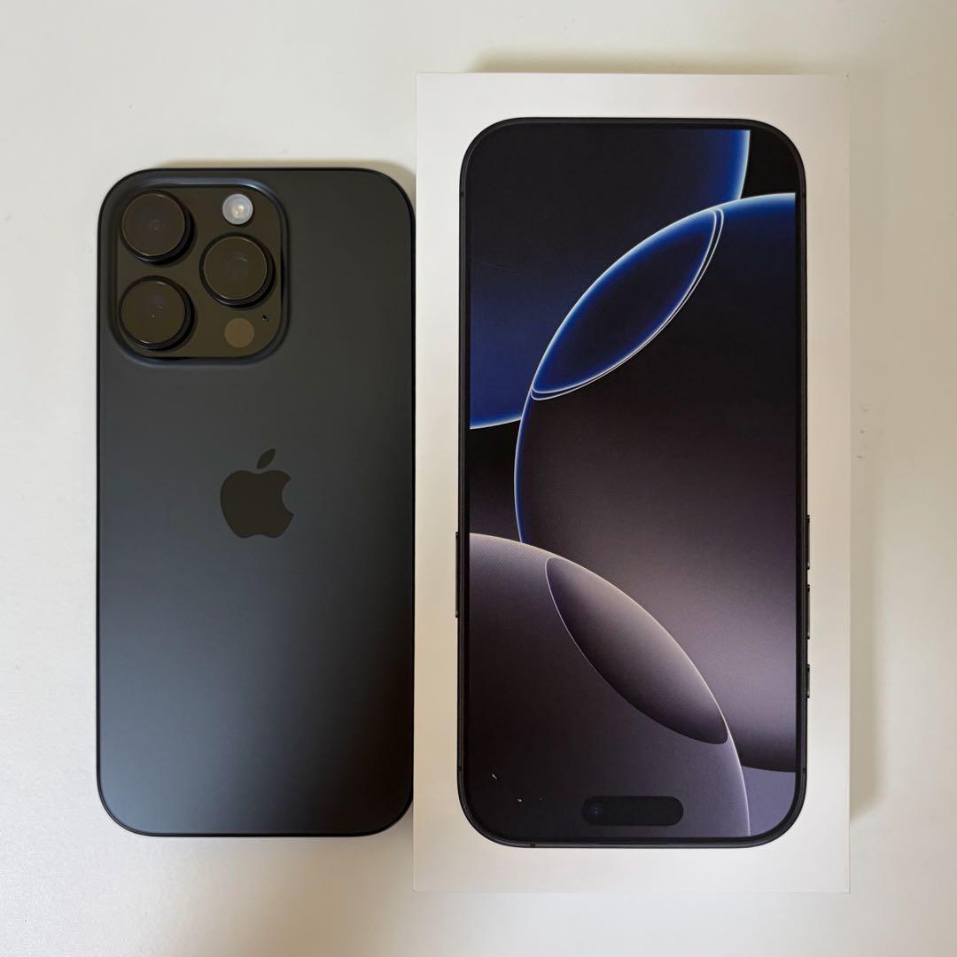 ✴︎美品✴︎ iPhone 16 Pro 128GB ブラックチタニウム