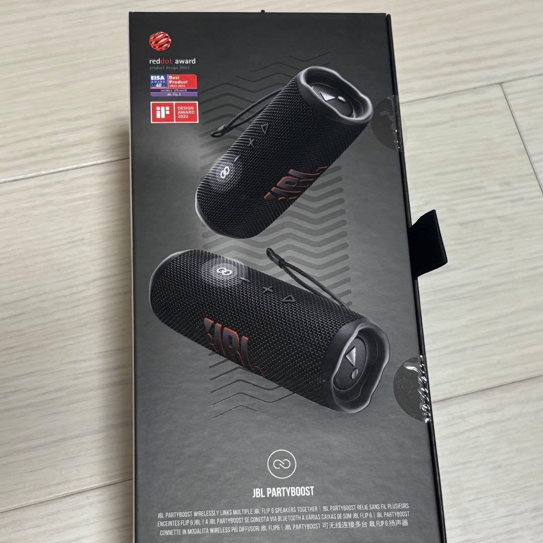 新品・未開封JBL Flip 6 JBLFLIP6BLK ブラック（実物7枚目）