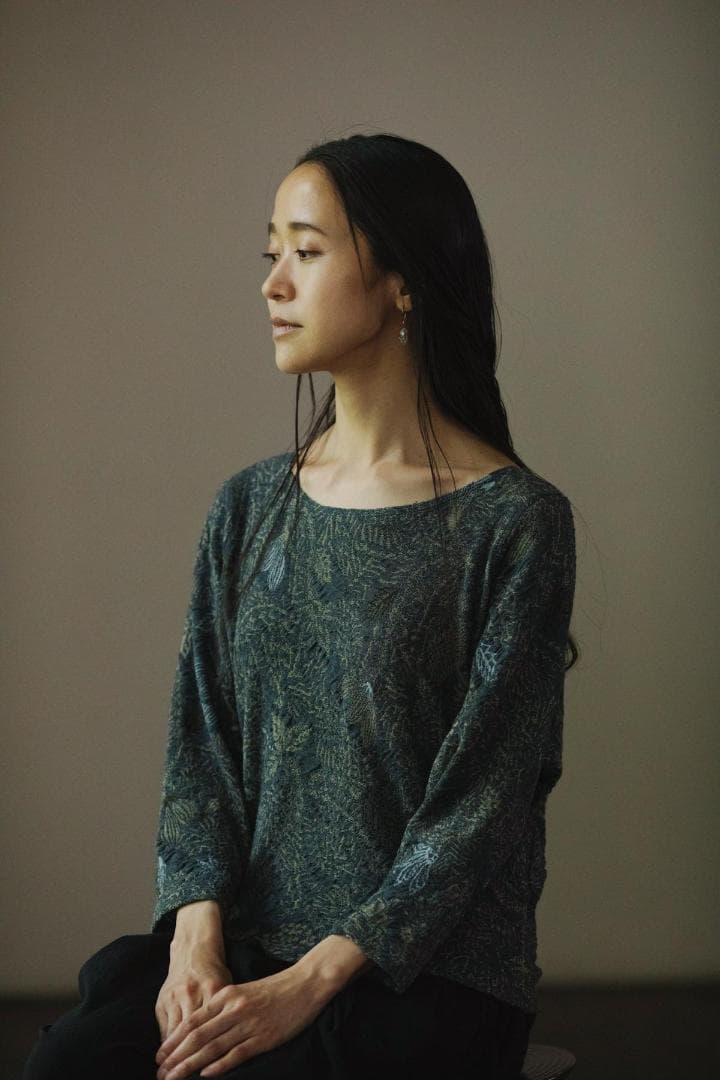 ババグーリ☆ヨーガンレール☆ジャワフラワーチュニックOP☆ブルーグレイ☆美品です