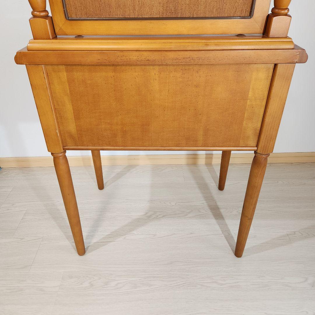 マルニ木工 maruni アンティーク ドレッサー 鏡台 椅子付き 本州送料込み