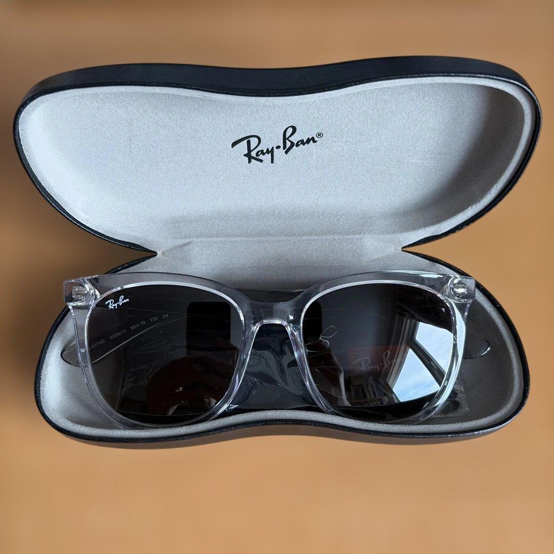 Ray-Ban クリアフレーム サングラス　レンズ グレー