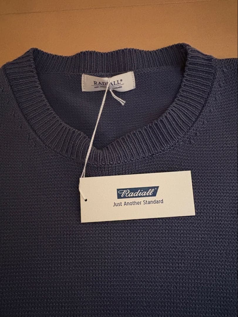 H*6様 Radiall クルーネックセーター S スモークブルー未使用品