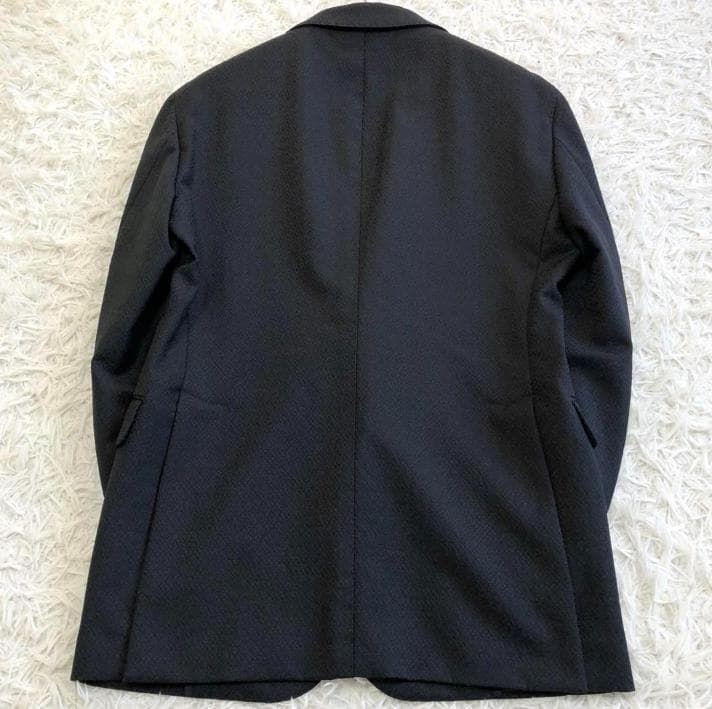 定価10万 逸品！タリアトーレ アンコン テーラードジャケット 織柄 ネイビー