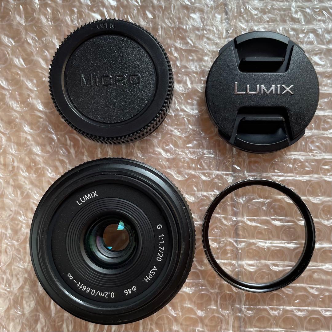Panasonic LUMIX G 20mm F1.7 フィルター付き