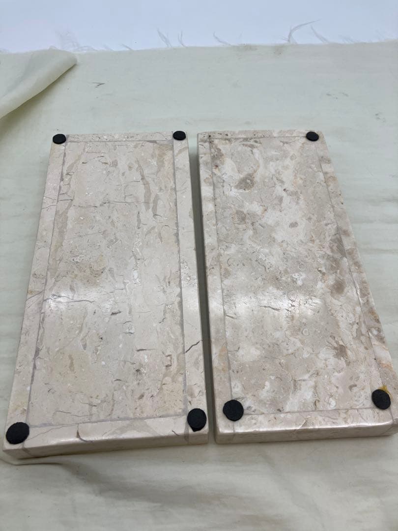 高級天然大理石 高級アメニティートレー　プレート 2つセット ②