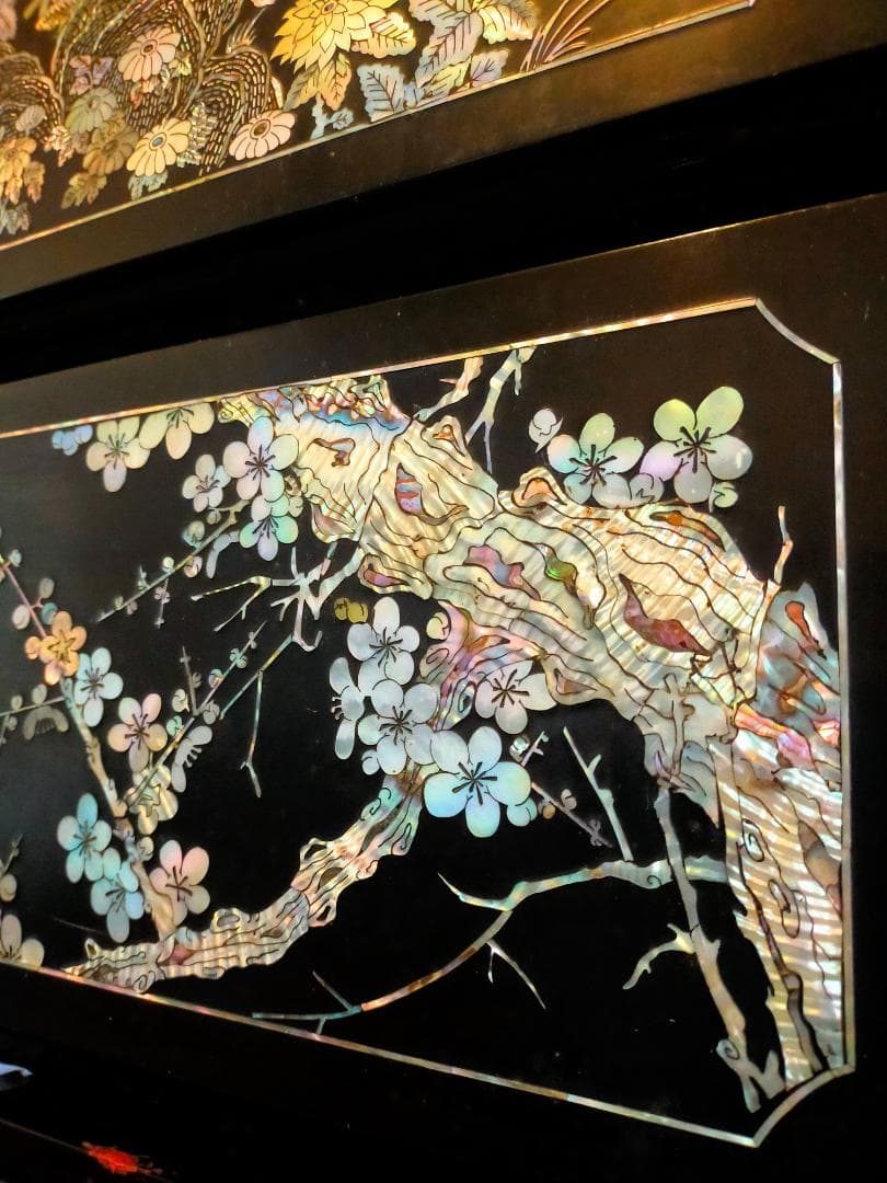 高級 螺鈿細工 韓国 漆器 伝統工芸 定価100万円以上