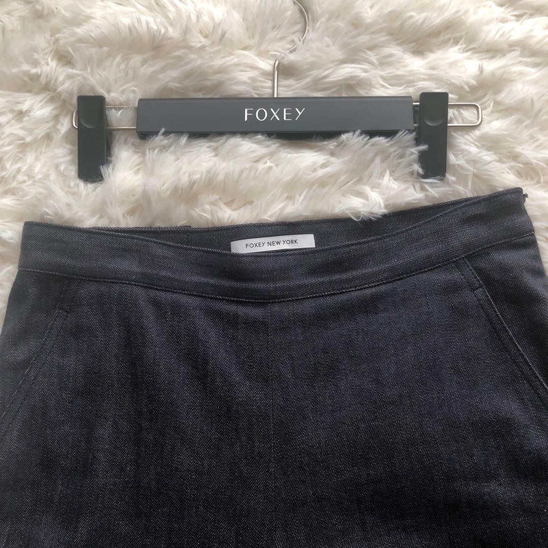 【りんでぃ】FOXEY ガウチョパンツ デニム