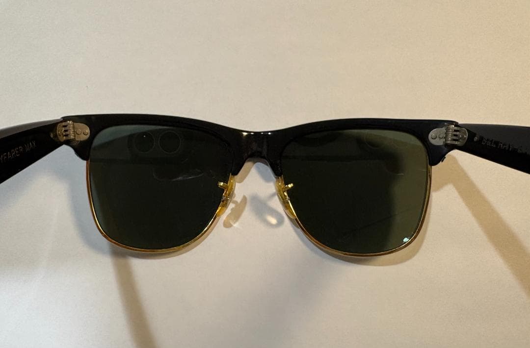 Ray-Ban WAYFARER MAX B&L U.S.A ブラック×ゴールド