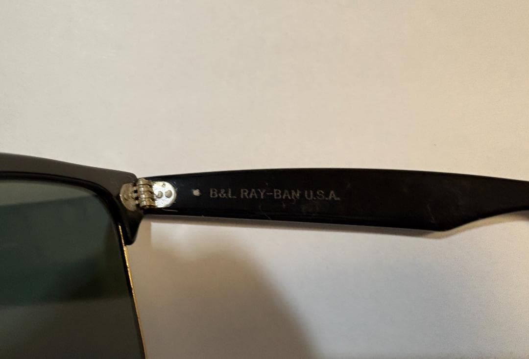 Ray-Ban WAYFARER MAX B&L U.S.A ブラック×ゴールド