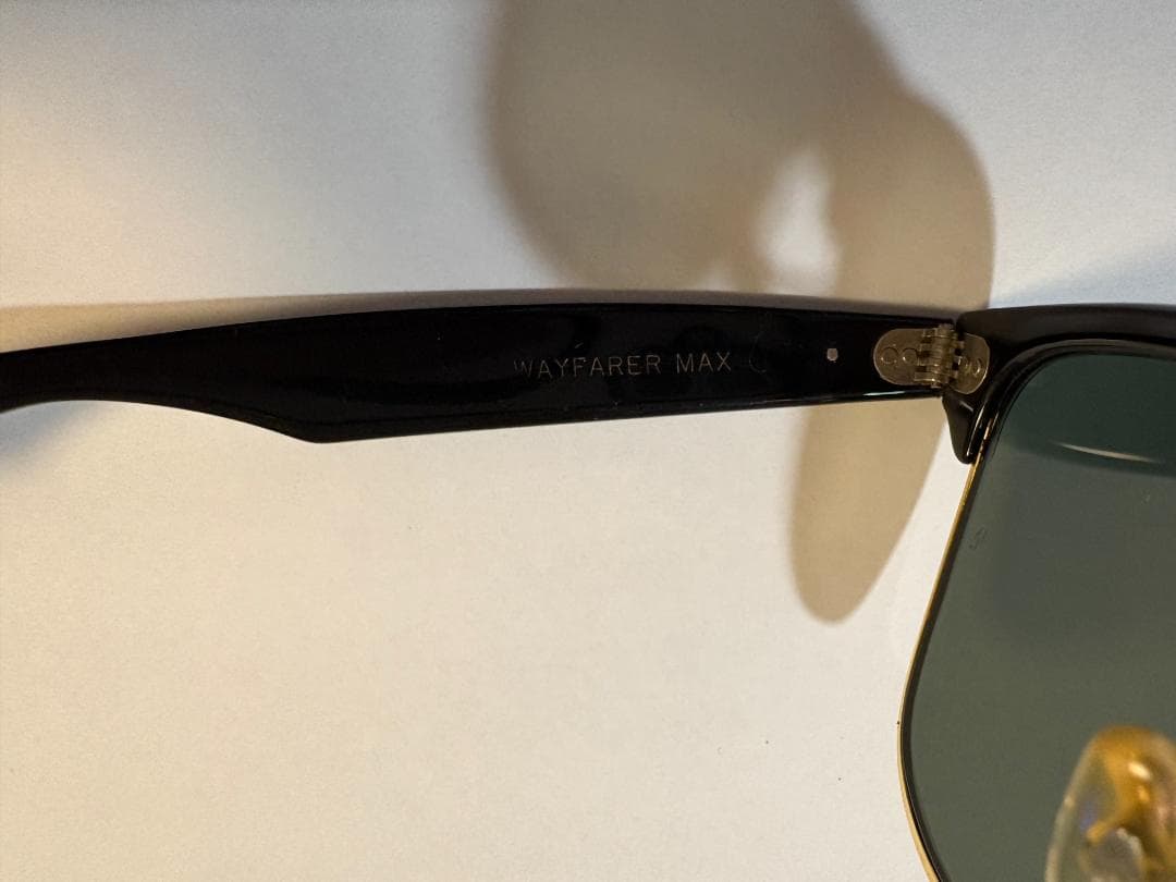 Ray-Ban WAYFARER MAX B&L U.S.A ブラック×ゴールド