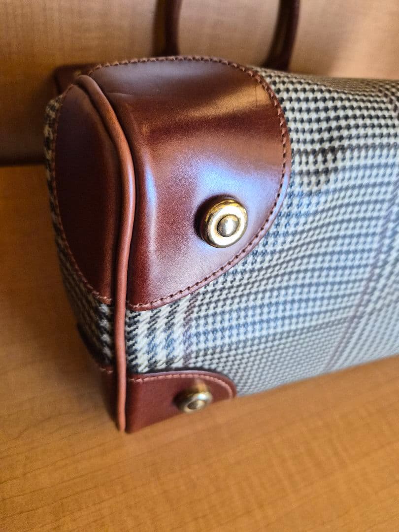 ポロ ラルフローレン　ハンドバッグ 千鳥柄 PVC　ヴィンテージ