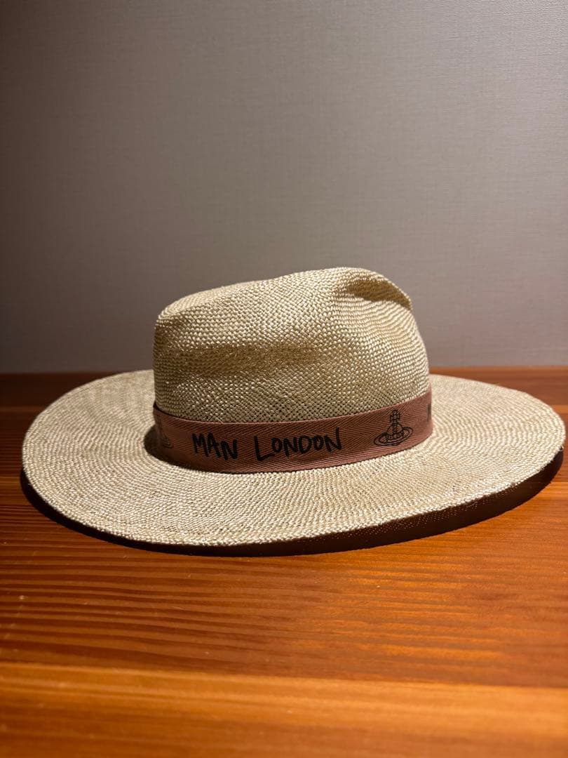 【希少品】 vivienne westwood ストローハット新品未使用タグ付き