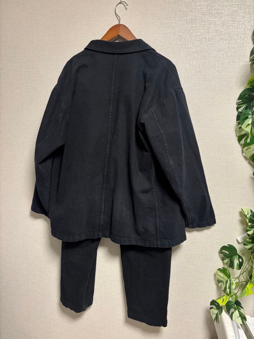 【完売品】無印良品 2024SS カポック混 カバーオール＆ワークパンツ