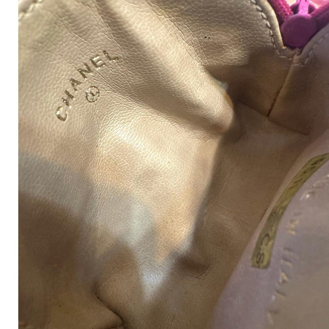 CHANEL シャネル　ケース　ミニポーチ　キャビアスキン　ヴィンテージ