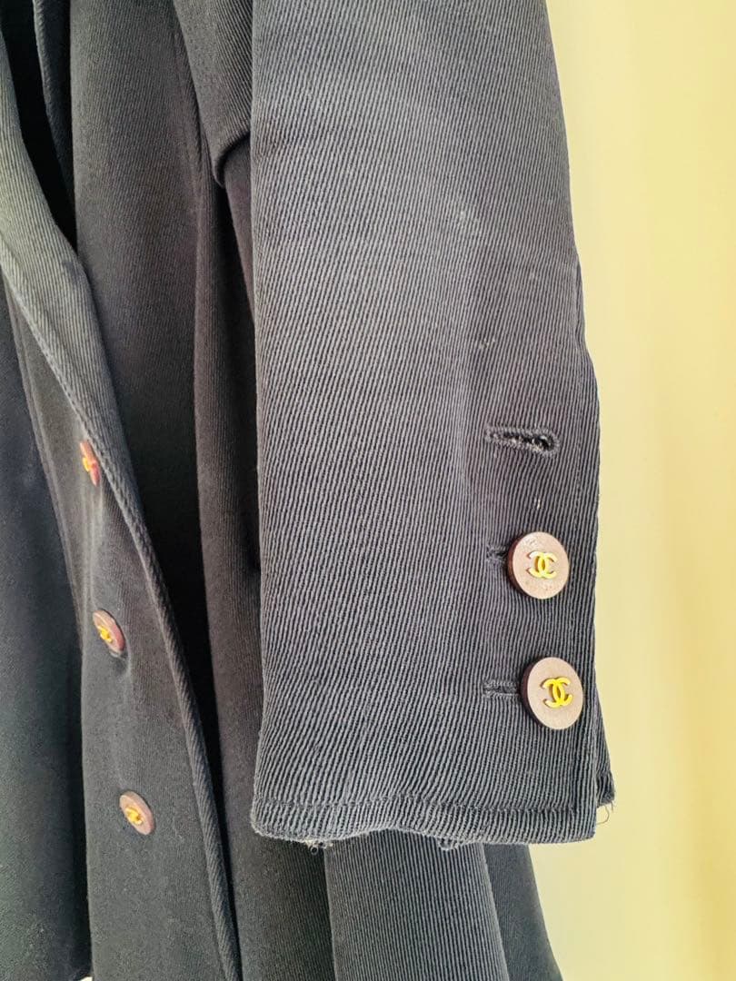 CHANEL テーラードジャケット ネイビー 36 ビンテージ　エレガント　希少