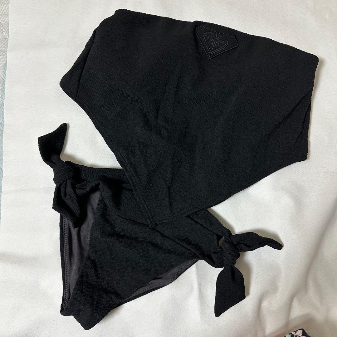【値下げ‼️】ROXY バンドゥビキニ ブラック ベアトップシルエット Lサイズ