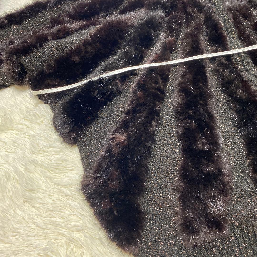 ポーラリシュマン　ビーバー ファー　ジャケット　カナダハンドメイド　ラメ