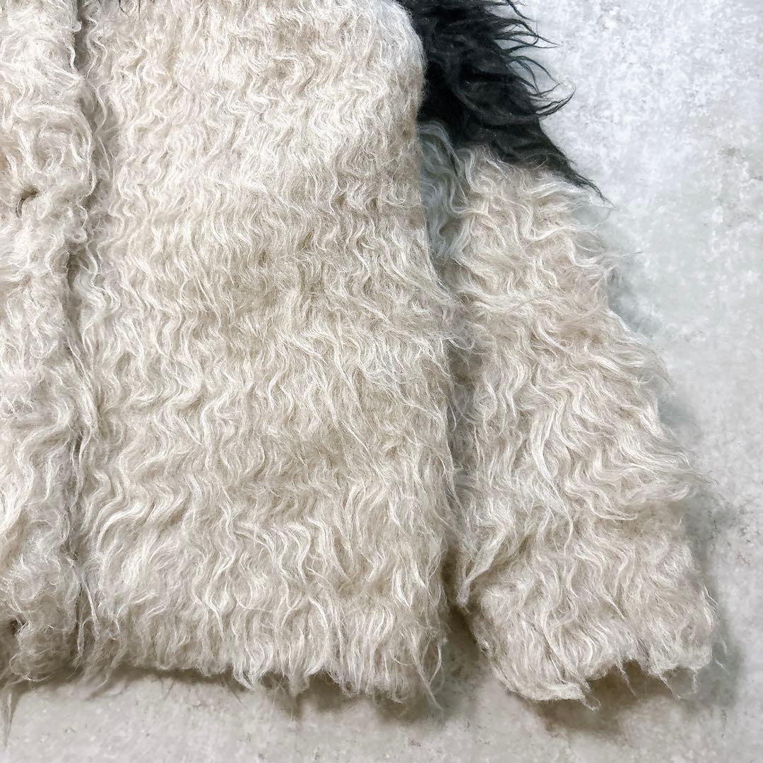 CLANE BI COLOR SHAGGY KNIT CARDIGAN サイズ1