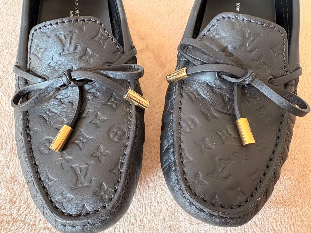 【新品】ルイヴィトン　革靴　モノグラム　ブラック