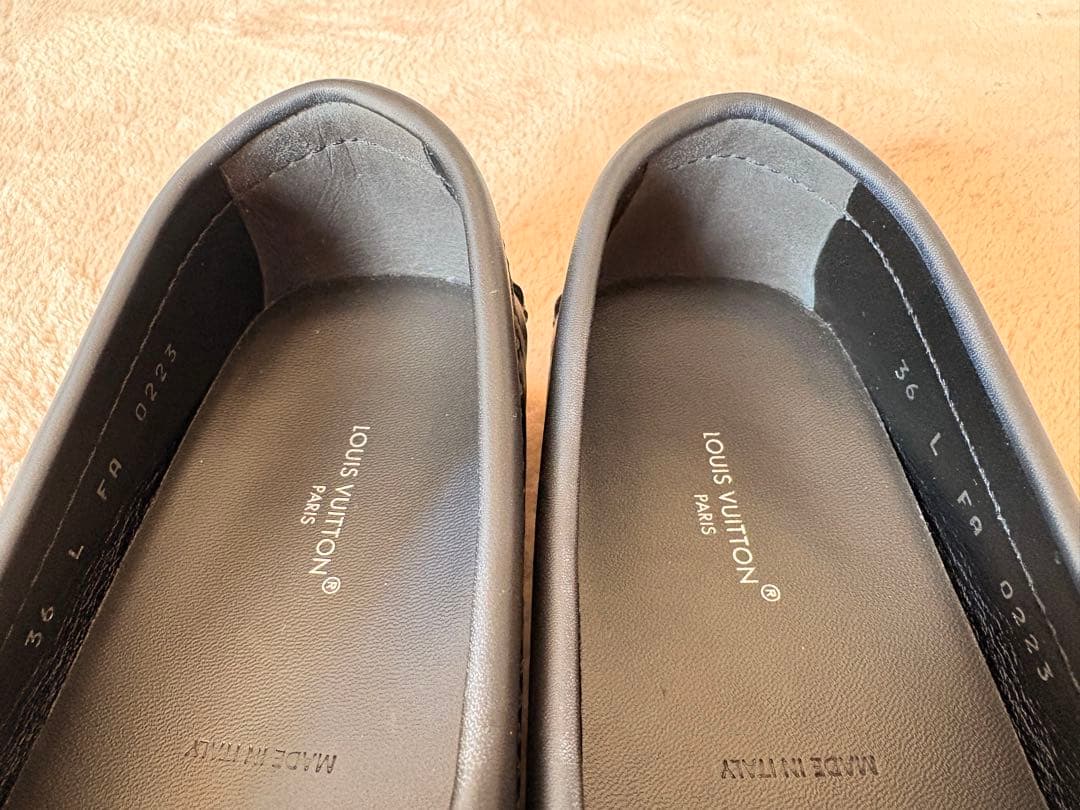 【新品】ルイヴィトン　革靴　モノグラム　ブラック