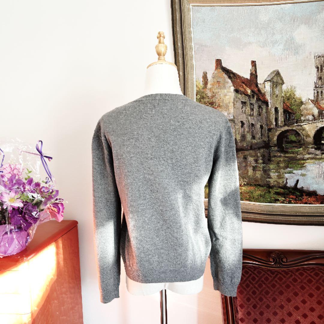 美品VALENTINO ヴァレンティノ ロゴ　インターシャ カシミヤ　セーター