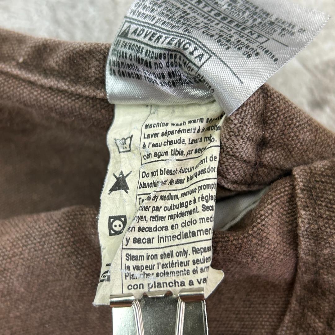 ふ*ぅ様 カーハート　USA製　ダブルニー　ストリート　オーバーオール　古着　茶