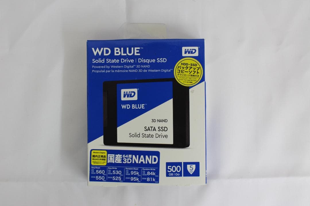 【新品】WDBlue 500GB SATA 2.5インチ SSD 3D NAND
