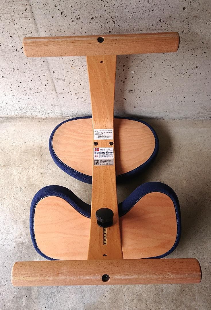 【美品】サカモトハウス バランスチェアイージー 　ブルー