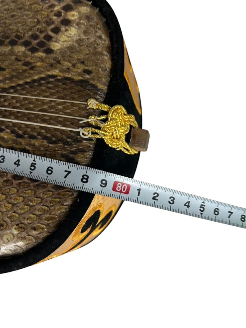 沖縄三味線 蛇革 強化張り